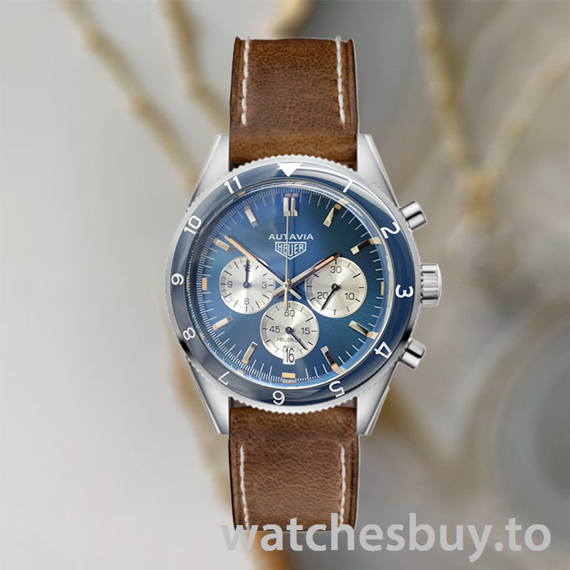 Tag Heuer Autavia 43mm CBE2110-001 Men Silver-tone Blue Dial - Image 2