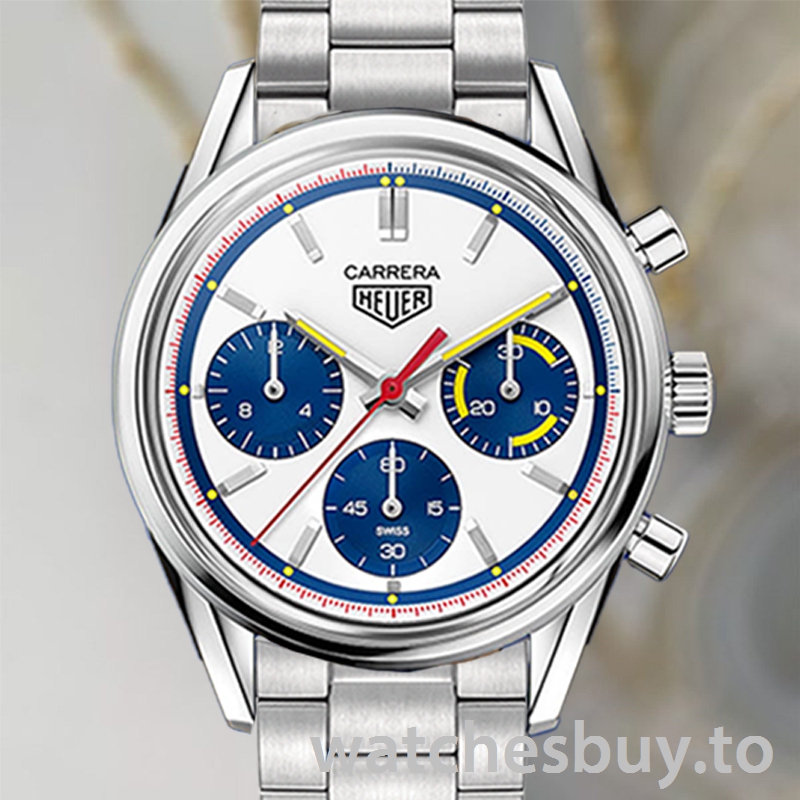 Tag Heuer Carrera CBK221C.FC6488-001 43mm Men White Dial Bracelet