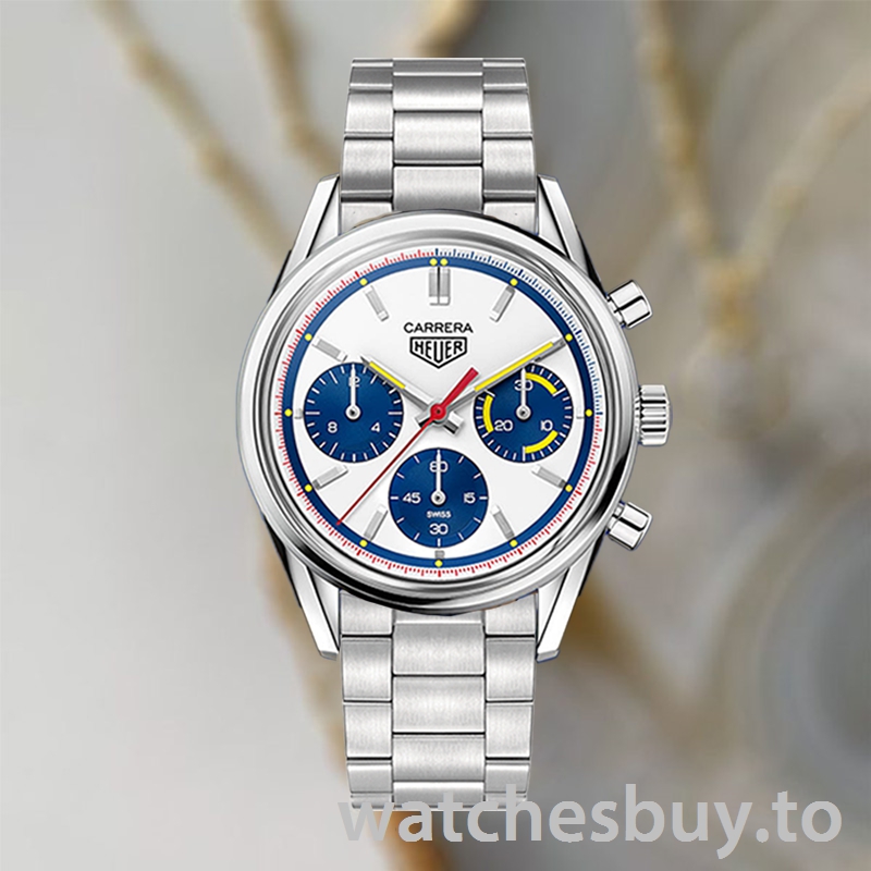 Tag Heuer Carrera CBK221C.FC6488-001 43mm Men White Dial Bracelet - Image 2
