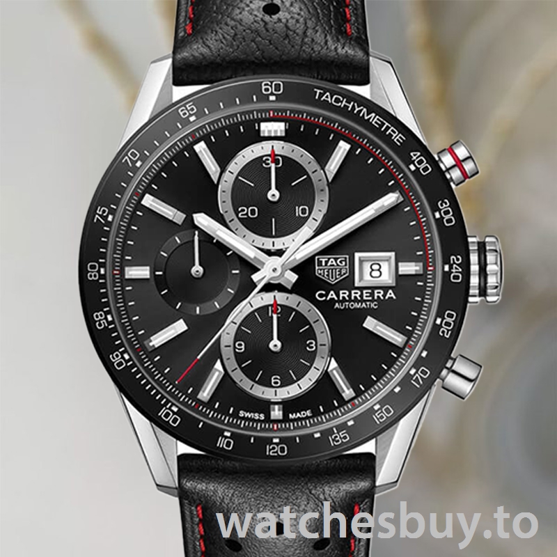 Tag Heuer Carrera Men CBM2110.FC6454 43mm Quartz Black Dial