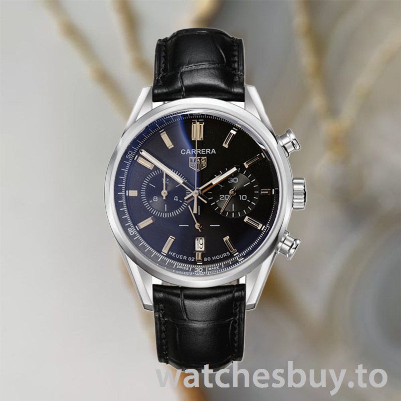 Tag Heuer Carrera 43mm Men CBN2010.BA0642-001 Black Dial - Image 2