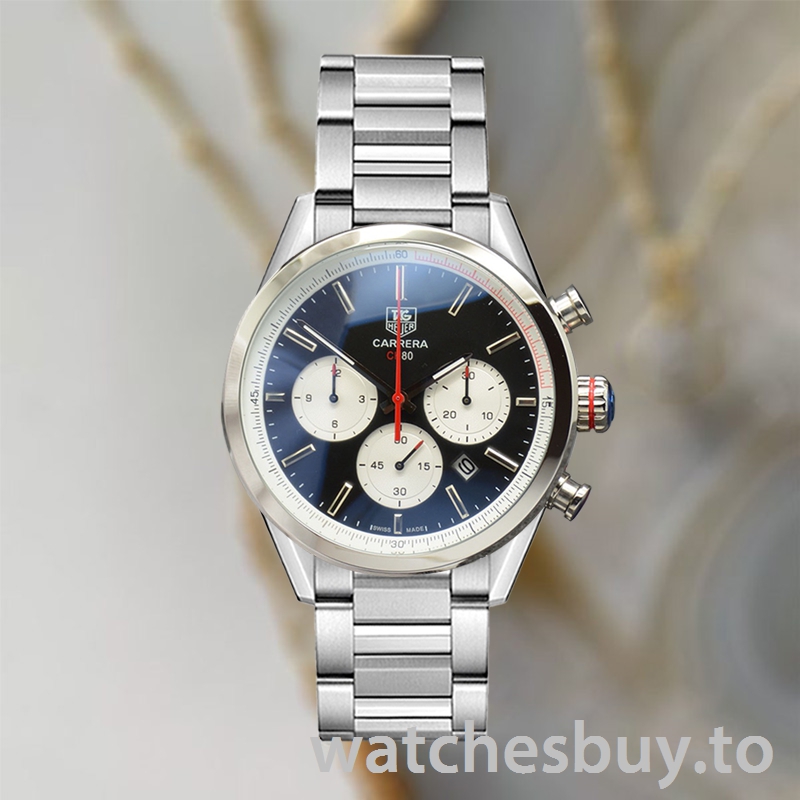 Tag Heuer Carrera CarreraBKSB-011 Men 43mm Quartz Silver-tone - Image 2