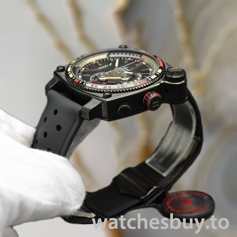 Tag Heuer Grand Carrera Men 43mm GrandCarreraBKSR-003 Quartz Black Dial - Image 3