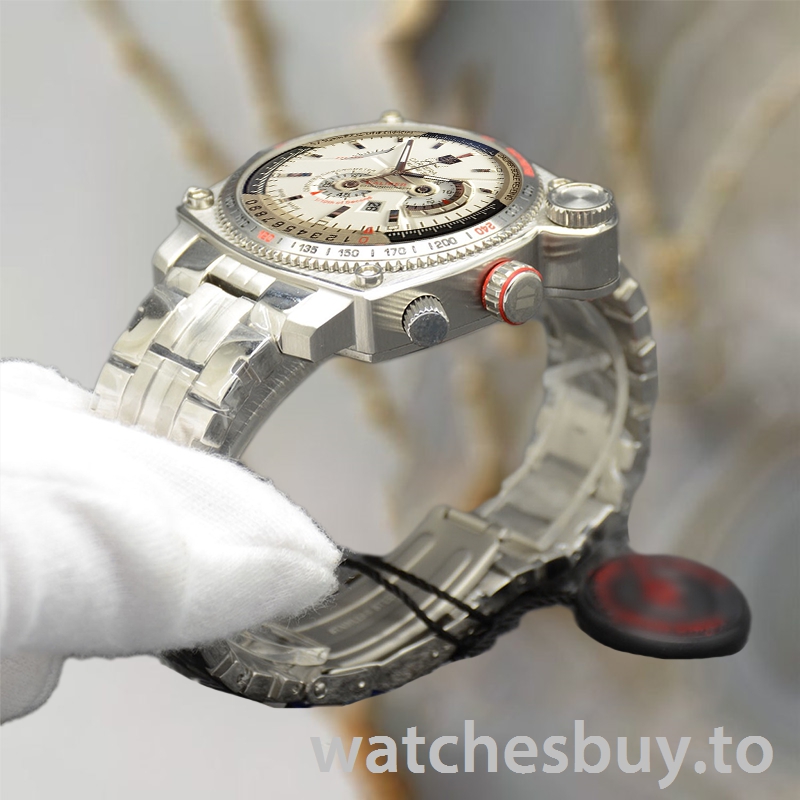 Tag Heuer Grand Carrera GrandCarreraWSB-002 Men 43mm Silver-tone Bracelet - Image 3