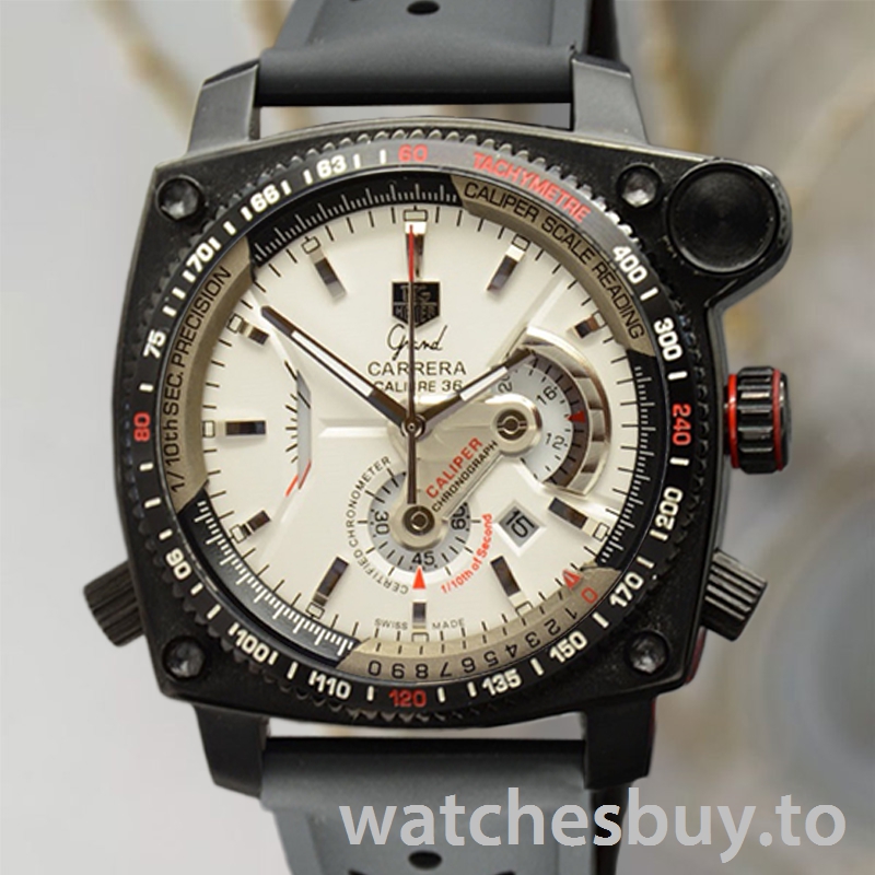 Tag Heuer Grand Carrera GrandCarreraWSR-004 43mm Men White Dial Quartz