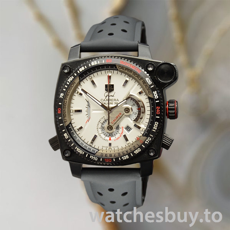 Tag Heuer Grand Carrera GrandCarreraWSR-004 43mm Men White Dial Quartz - Image 2