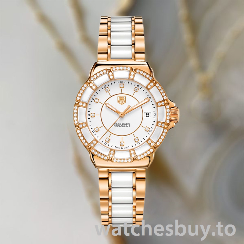 Tag Heuer Formula 1 WAH1222.BB0866-001 Ladies 38mm Bracelet Rose Gold-tone - Image 2