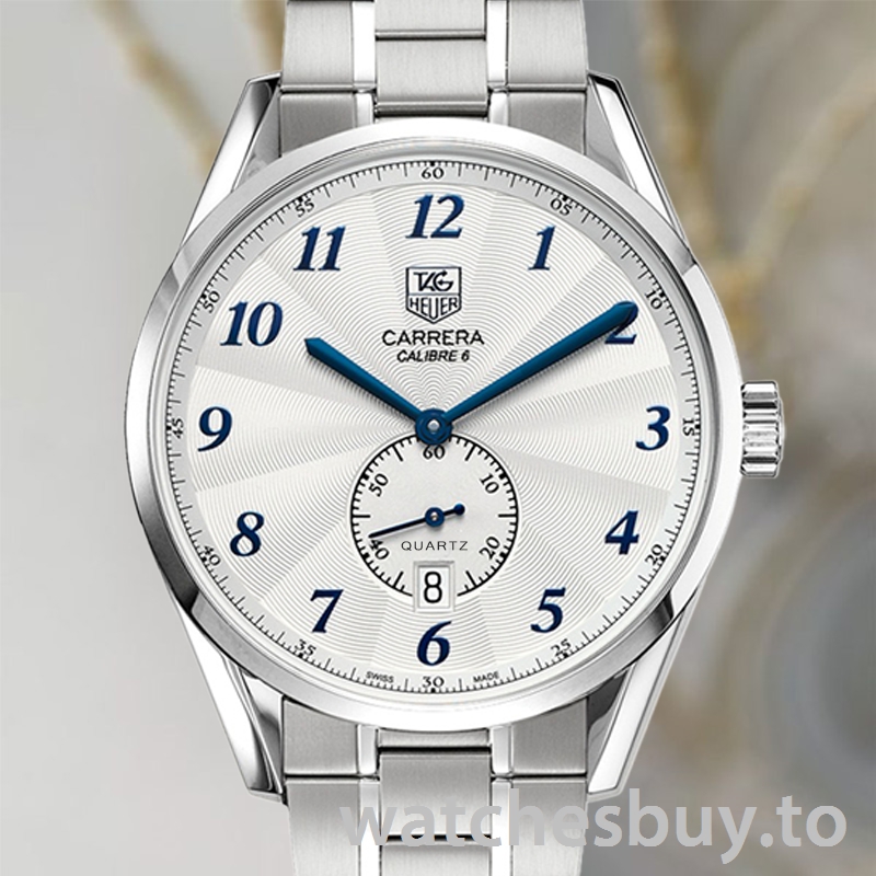 Tag Heuer Carrera 43mm Men WAS2111.BA0732 White Dial Bracelet