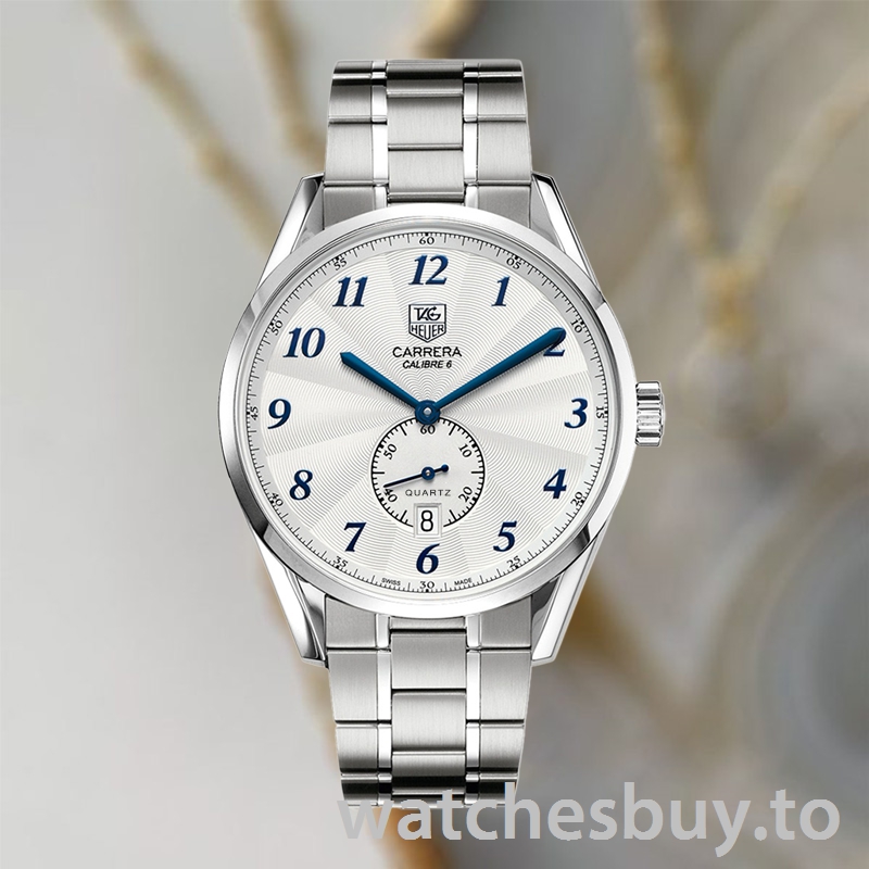Tag Heuer Carrera 43mm Men WAS2111.BA0732 White Dial Bracelet - Image 2