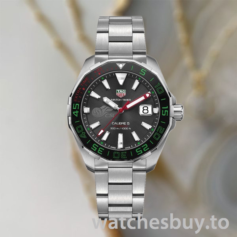 Tag Heuer Aquaracer WAY201E.BA0927 Men 43mm Silver-tone - Image 2