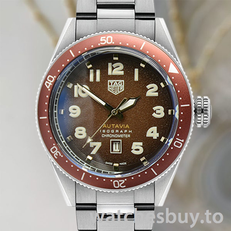 Tag Heuer Autavia Men 43mm WBE5114-003 Brown Dial