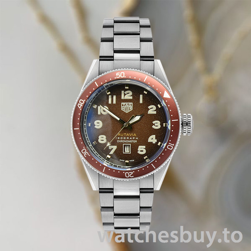 Tag Heuer Autavia Men 43mm WBE5114-003 Brown Dial - Image 2